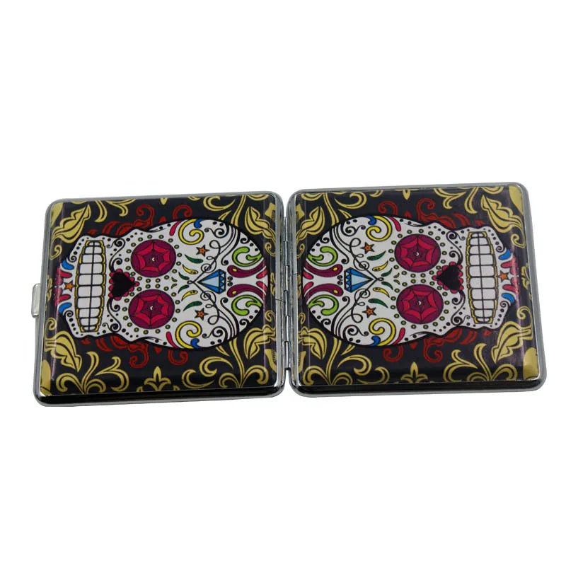 Кожаный чехол для сигарет в виде черепа портативный телефона карманный