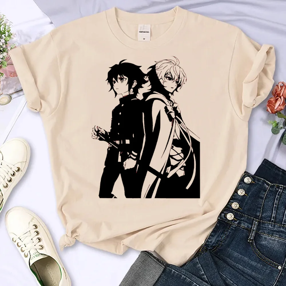 

seraph of the end t-shirts women Y2K top female 2000s harajuku Japanese clothing