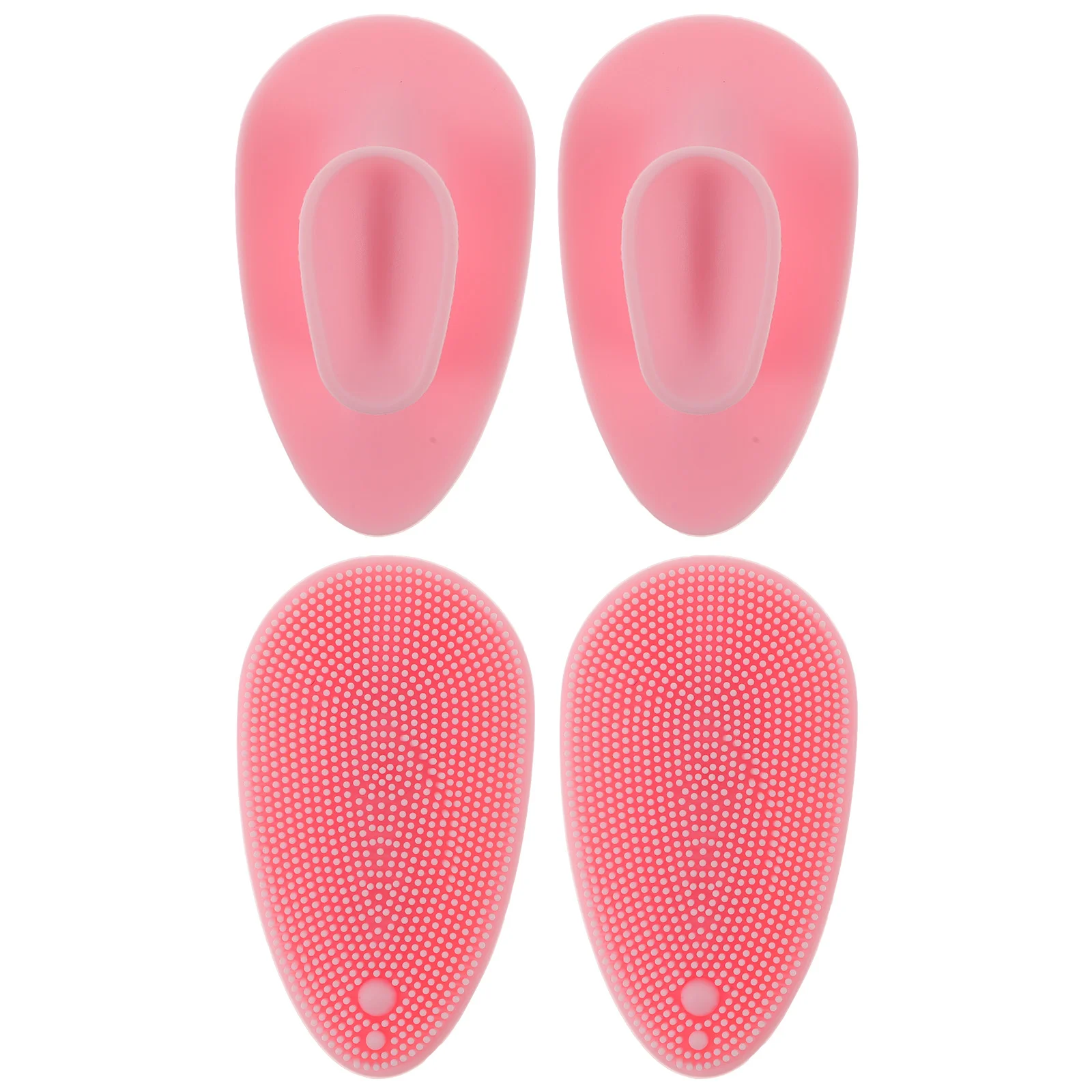

4 Pcs Silicone Facial Exfoliating Brush Men Wash Cleanser Exfoliate Facial Cleansing Women Exfoliating Cleasing Milk Exfoliator