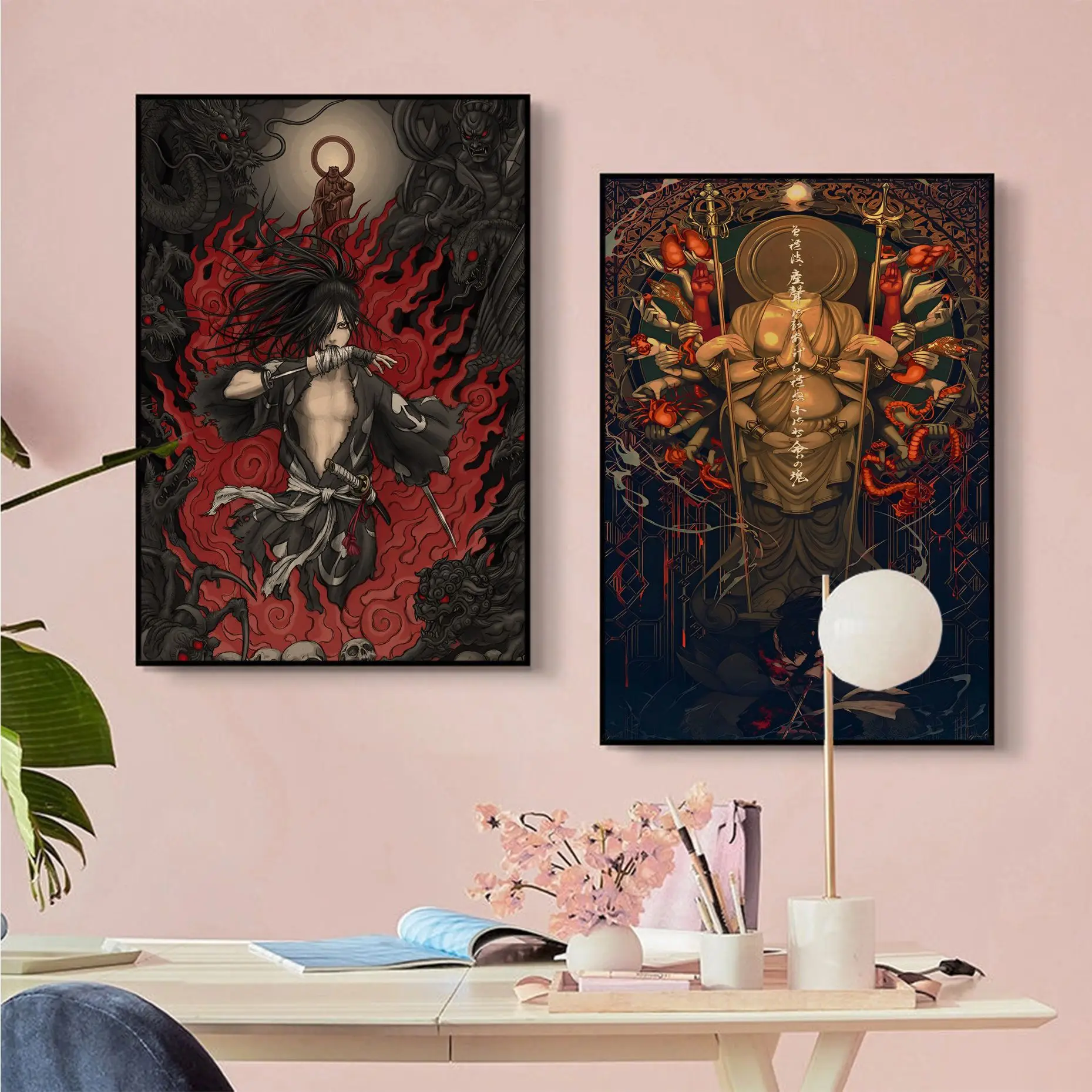 

Anime Dororo Art Poster Kraft Paper Sticker Home Bar Cafe Wall decor