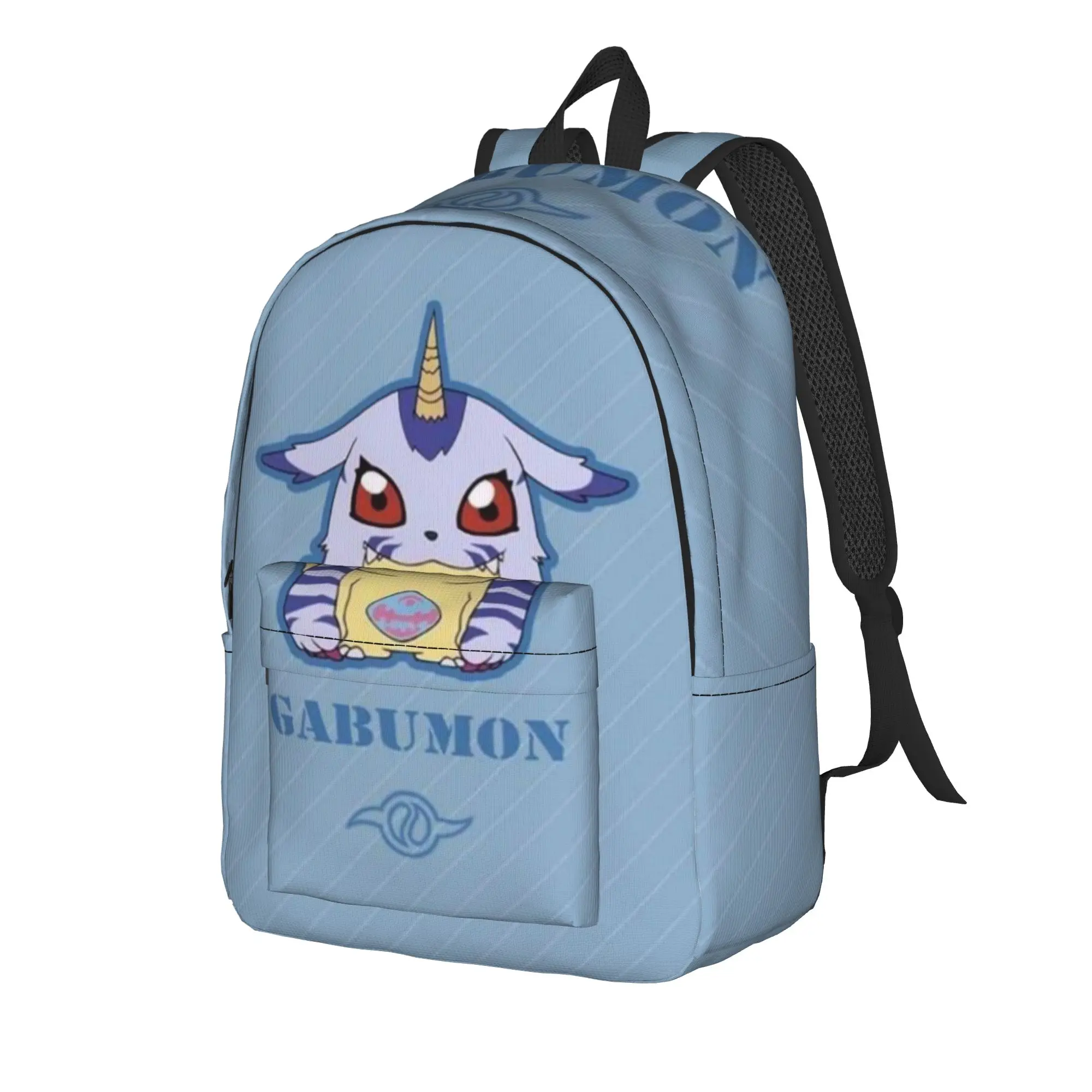 Фото Сумка для хранения Digimon к началу учебного года, ретро-рюкзак Gabumon (5) с возможностью стирки №2