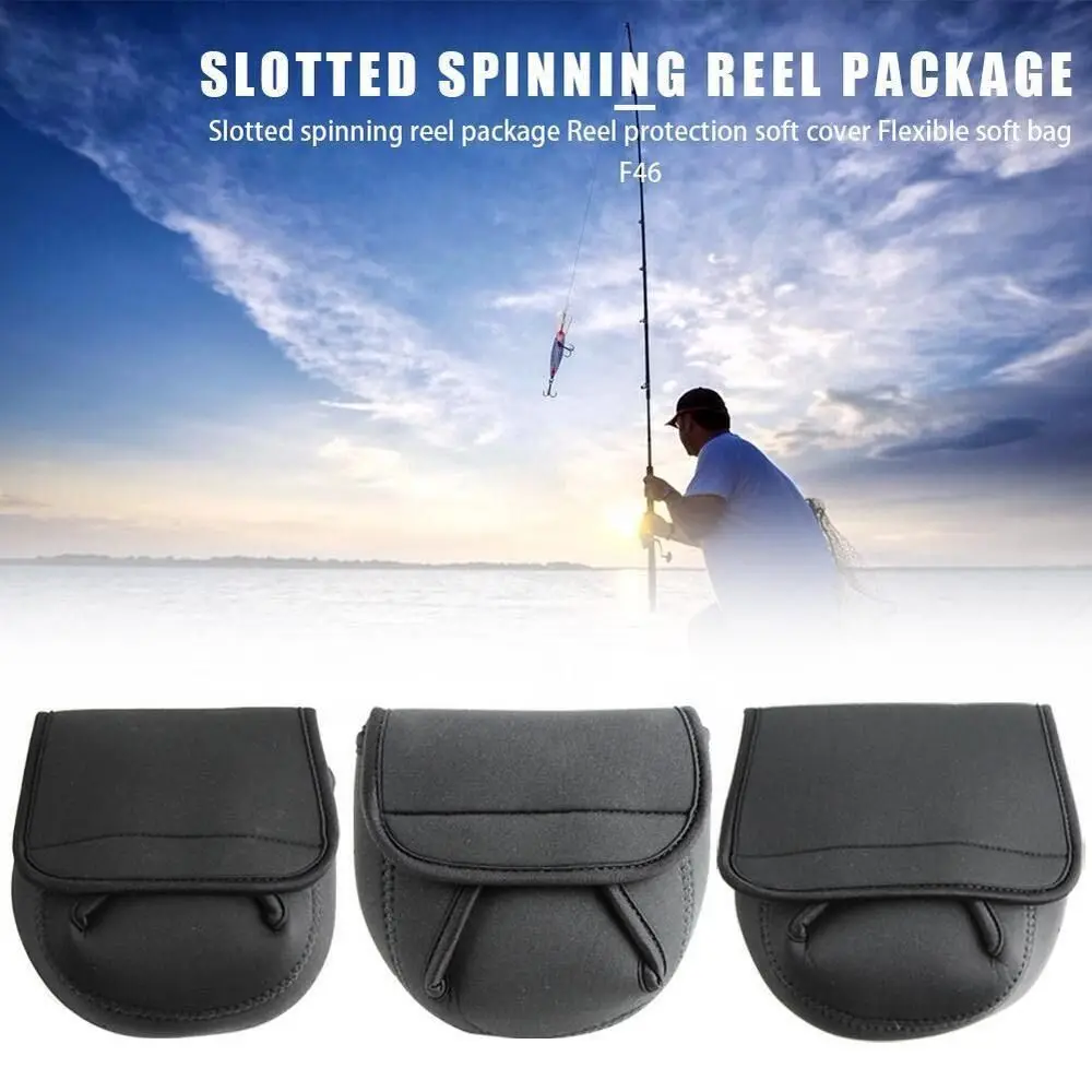 Черный Защитный чехол для спиннинговой катушки, сумка для хранения рыболовного снаряжения, высококачественный чехол для заброса приманки, чехол, держатель, Приморская | Набережная