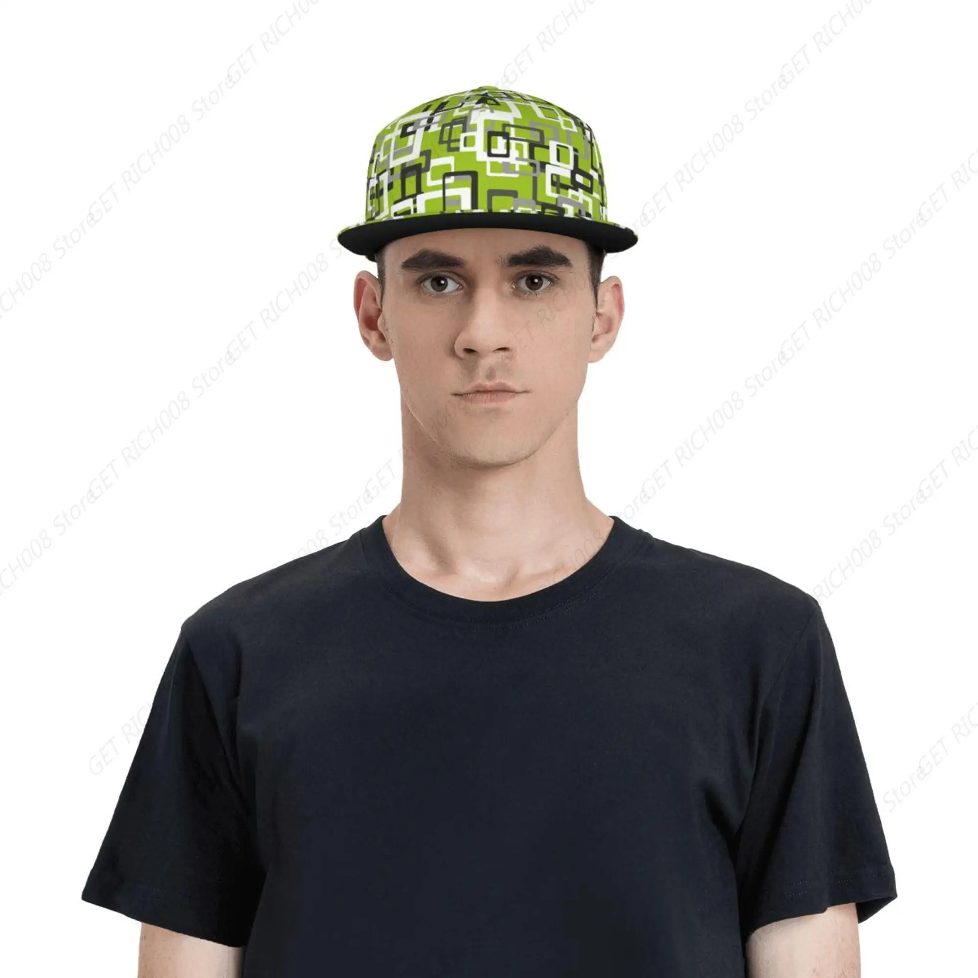 Модная регулируемая бейсболка с плоским козырьком и 3d принтом крутая шляпа Snapback