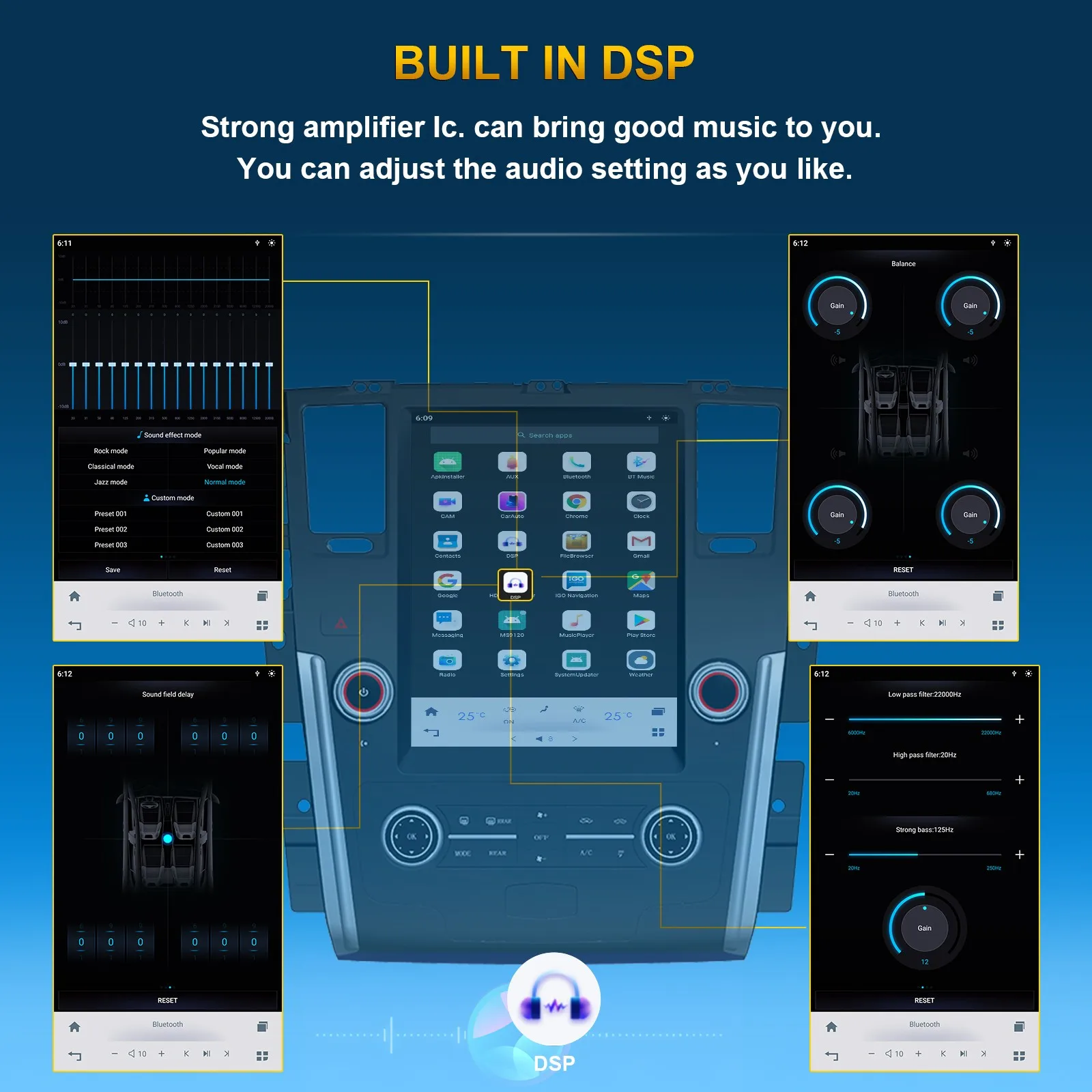 Удивительный автомобильный экран 12 1 дюйма автомобильное стерео радио