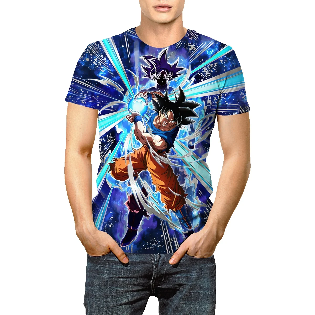 

Dragon Ball summer fashion 3D printed men's T-shirt casual O neck short sleeve oversized T-shirt Street tide brand anime loose t