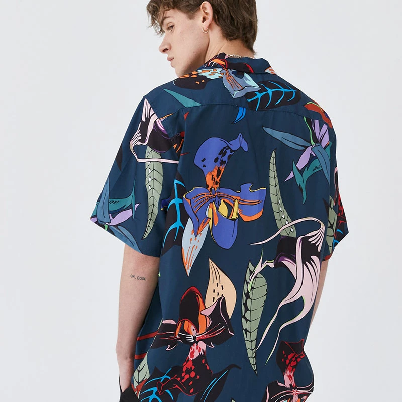 WACKO MARIA Hawaiian Shirt Men Women 1:1 Retro Floral Summer Tops WACKO MARIA Shirt