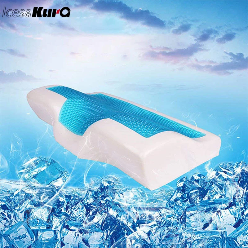 

Butterfly Memory Foam Gel Pillow Summer Ice Cooling Health Cervical Protect Massage Orthopedic Pillows Comfort For Home Beddings