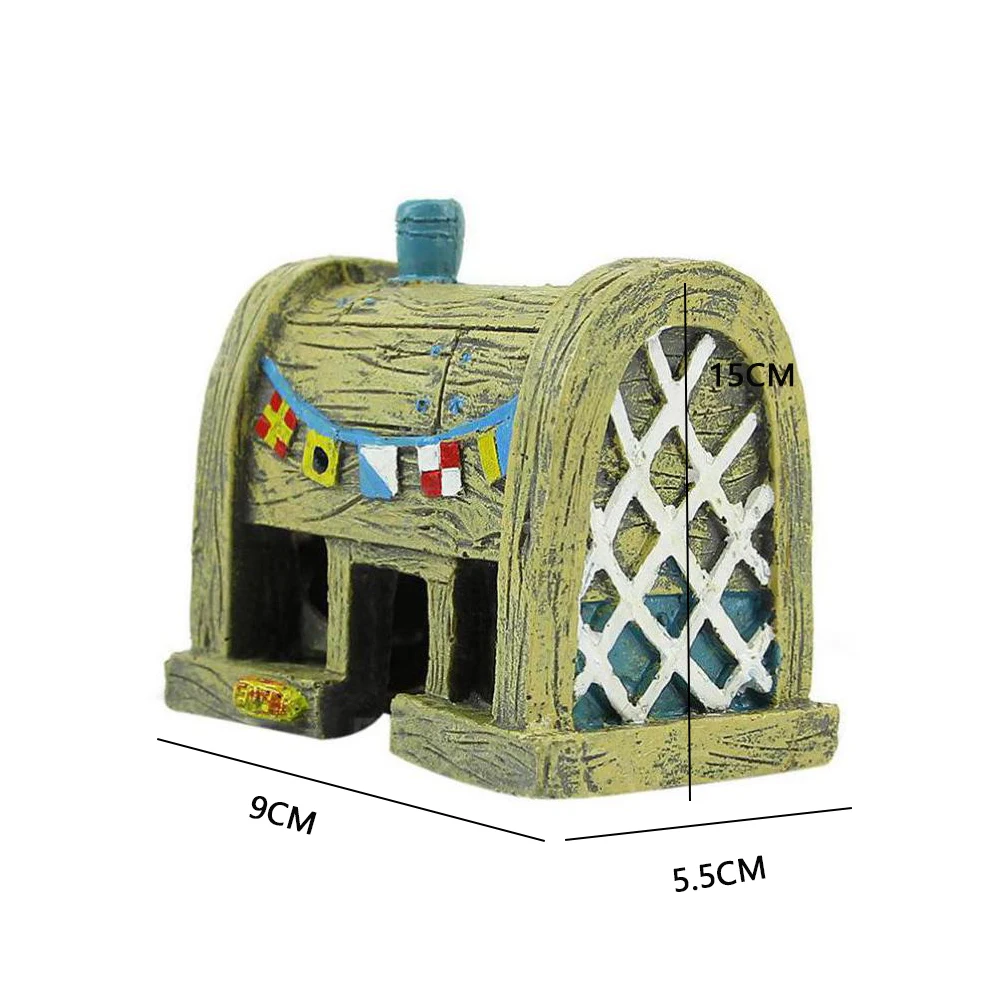 Милый мультяшный аквариум подводные комиксные растения аксессуары для