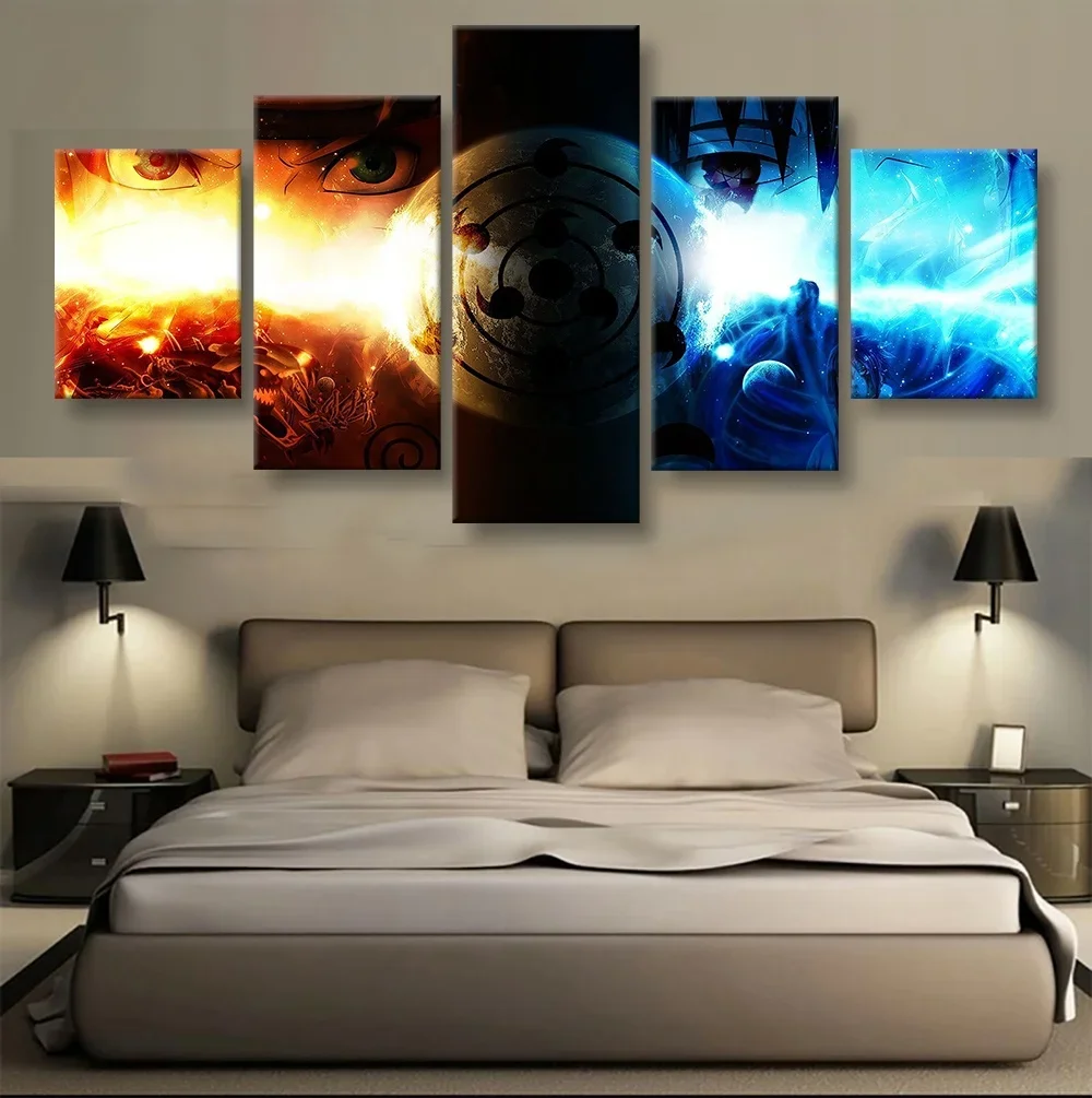 5 шт. картина маслом Наруто и Учиха Саске