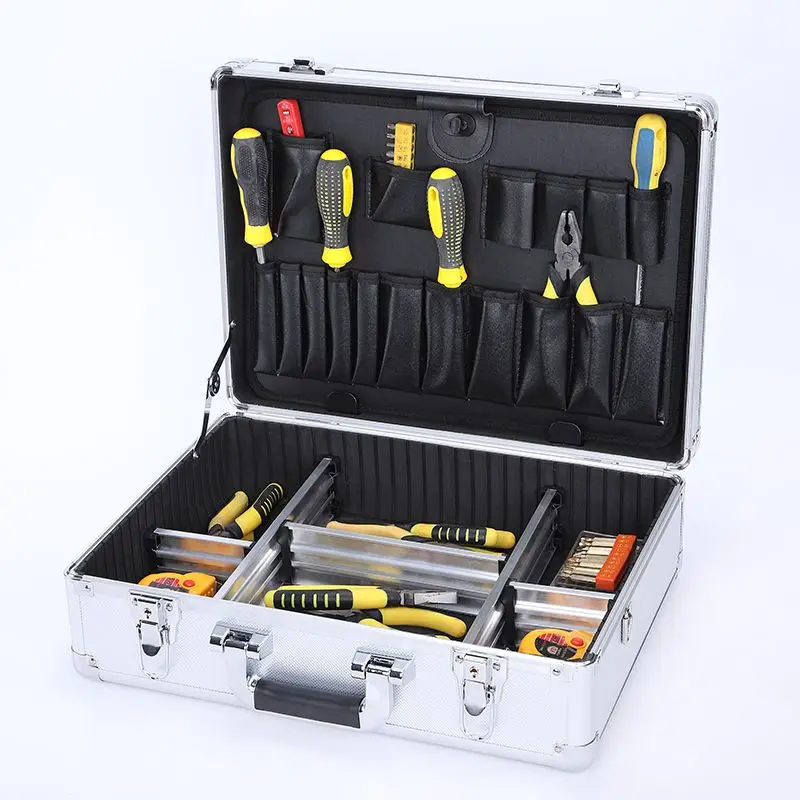 

Thickened Toolbox Tool Box Organizer Box Multifunction Maintenance and Installation Large Portable Aluminium Suitcase Storage