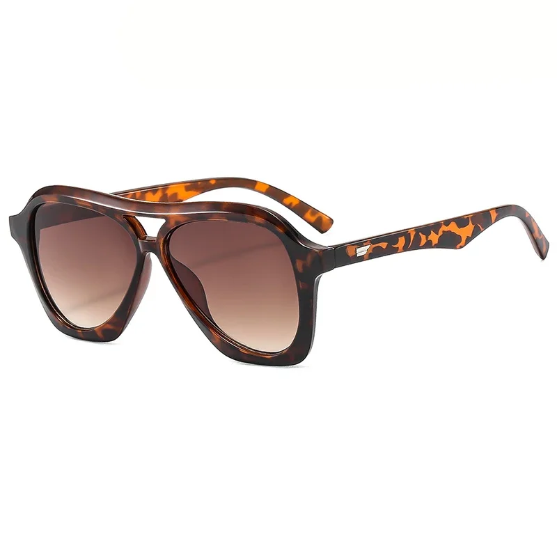 Очки солнцезащитные женские и мужские большого размера с двойным лучом