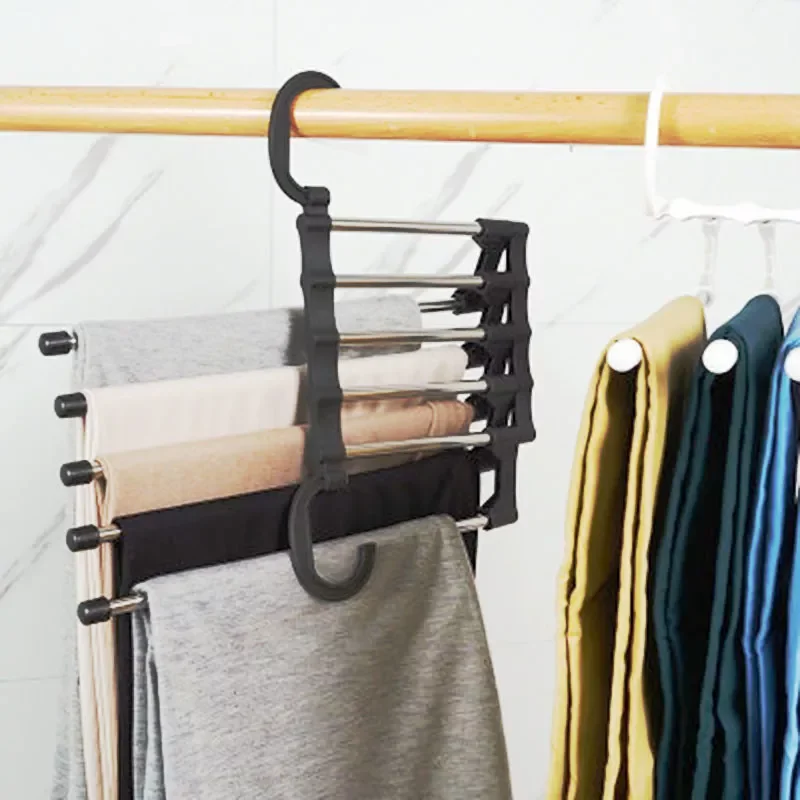 

2023NEW Multifunctional Clothes Rack Closet Organizer Space Saving Hanger Portable Stainless Steel Hanger for Clothes Storage