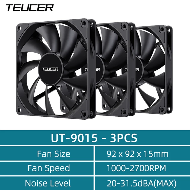 TEUCER UT-9015 92 мм корпус вентелятор