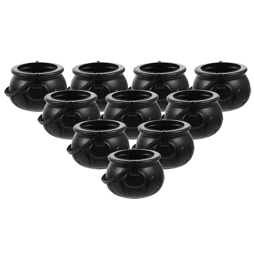 

24 Pcs Candy Storage Basket Plastic Bucket Halloween Decor Treat Handheld Party
