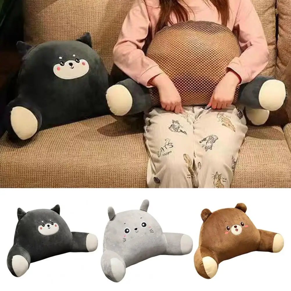 

Stuffed Pillow Toy Cute Plushie Cartoon Doll Soft Back Cushion for Bedroom Room Sofa Office Seat Ornament Ideal Birthday