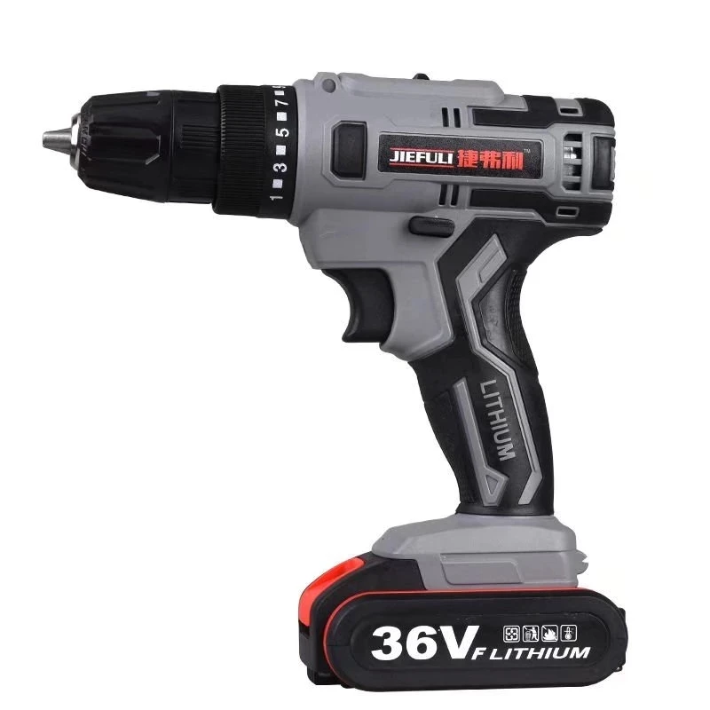 

2022 New High-power electric hand drill 36vf 48VF electric pistol drill can be polished and polished with a metal tin sign
