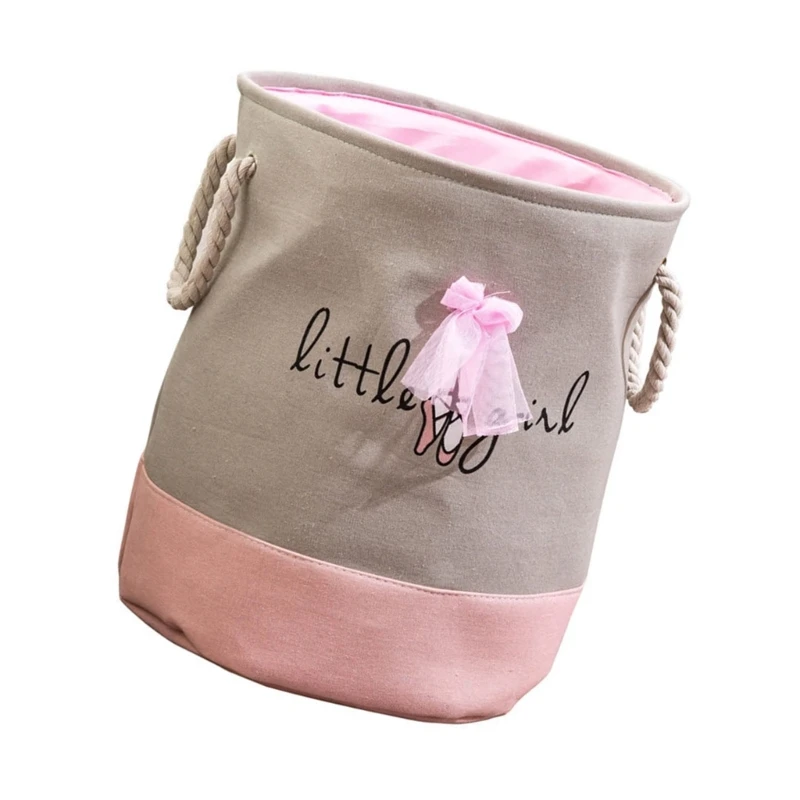 KX4B Компактная парусиновая корзина для белья Складной органайзер хранения