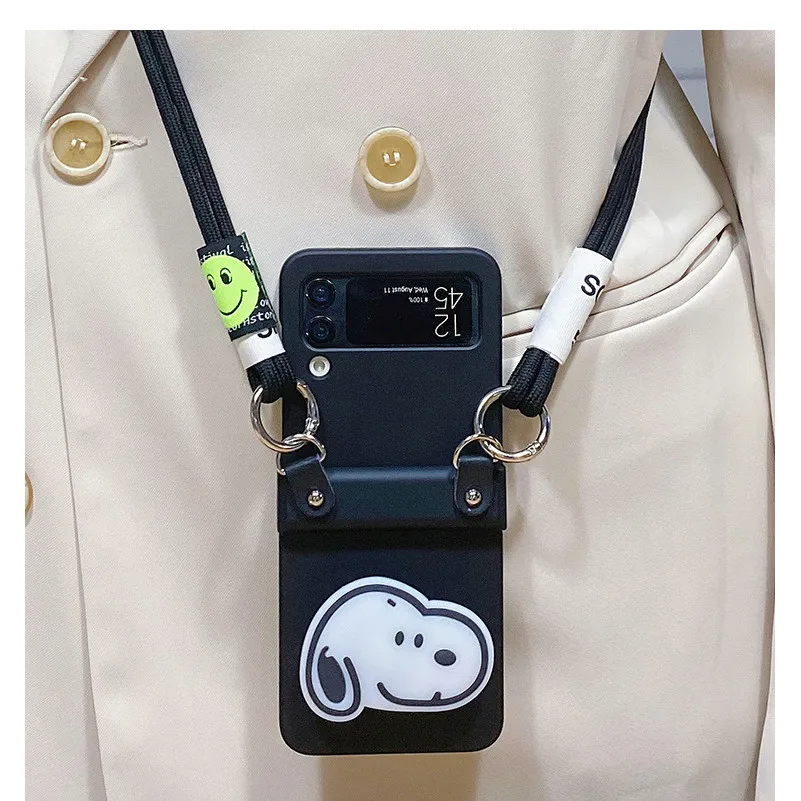 Мультяшный милый держатель-подставка с собакой кросс-боди длинный шнурок