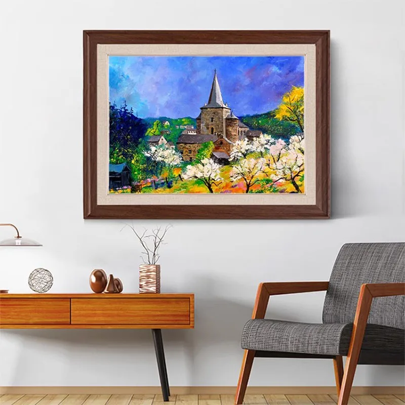 

Mini Wood Picture Frames Art Set Dark Square Photo Frame Girl Wall Children Wedding Marco Para Fotos Wall Decorative Frame