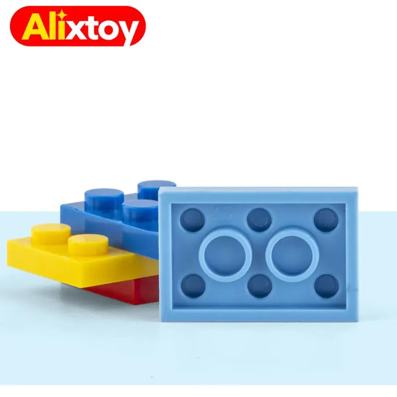 

DIY 80pcs Building Blocks Thin Figures Bricks 2x3 Dots 12Color Educational Creative Size Compatible With 3021 Toys for Children