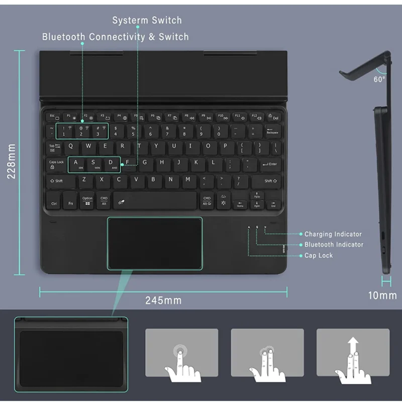 Чехол с Bluetooth-клавиатурой для Teclast X4 X6 Pro Plus клавиатура планшетного ПК функцией