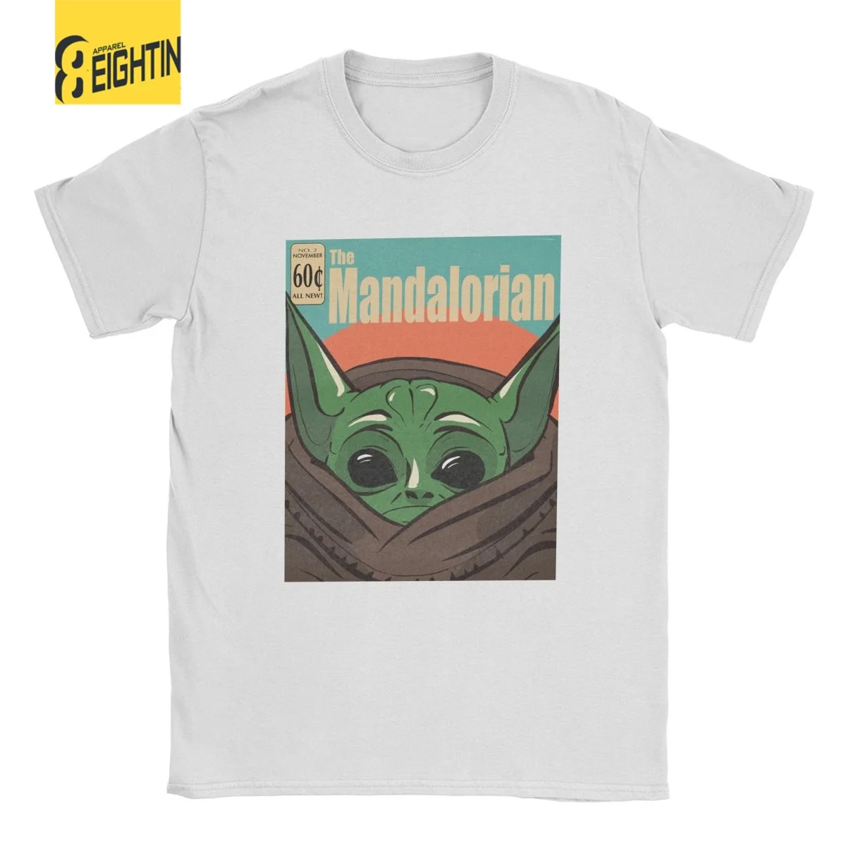 

Baby Yoda Men's T Shirts The Mandalorian Star Wars Novelty Unisex Tees Short Sleeve Round Neck T-Shirt 100% Cotton Printed Tops