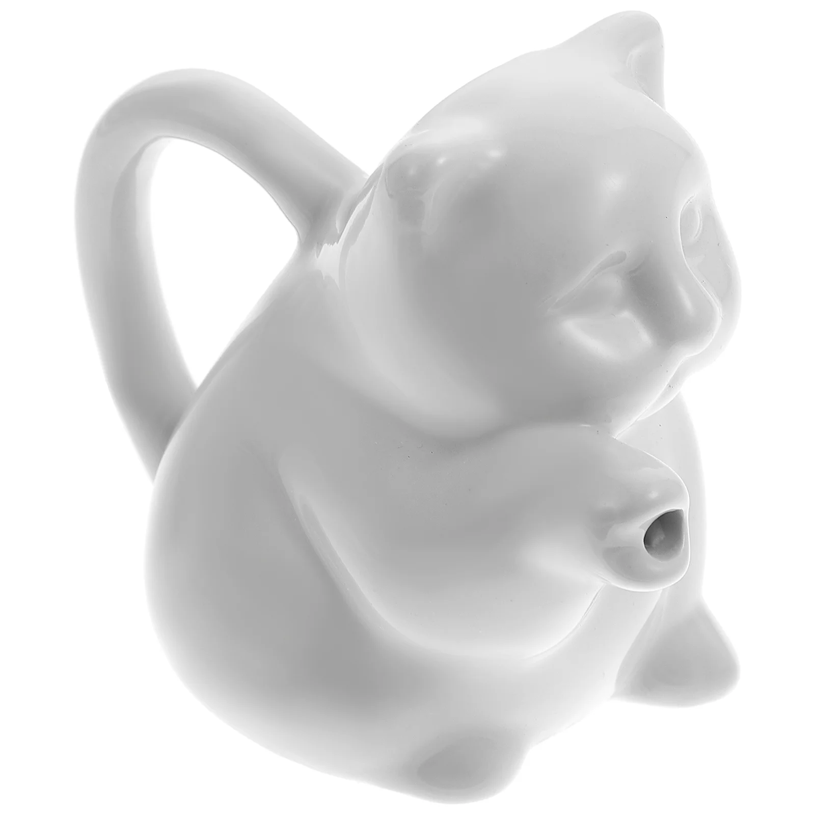 

Pitcher Creamer Ceramic Mini Coffee Jug Sauce Gravy Cup Handle Syrup Boat Dispenser Frothing Porcelain Pourer Container Animal