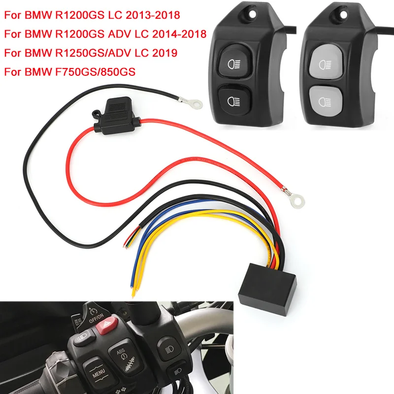 

Переключатель противотуманных фар F750 F850 GS R 1200 GS R1200 с ручкой для мотоцикла, умное реле управления для BMW R1200GS ADV LC R1250GS F850GS F750GS