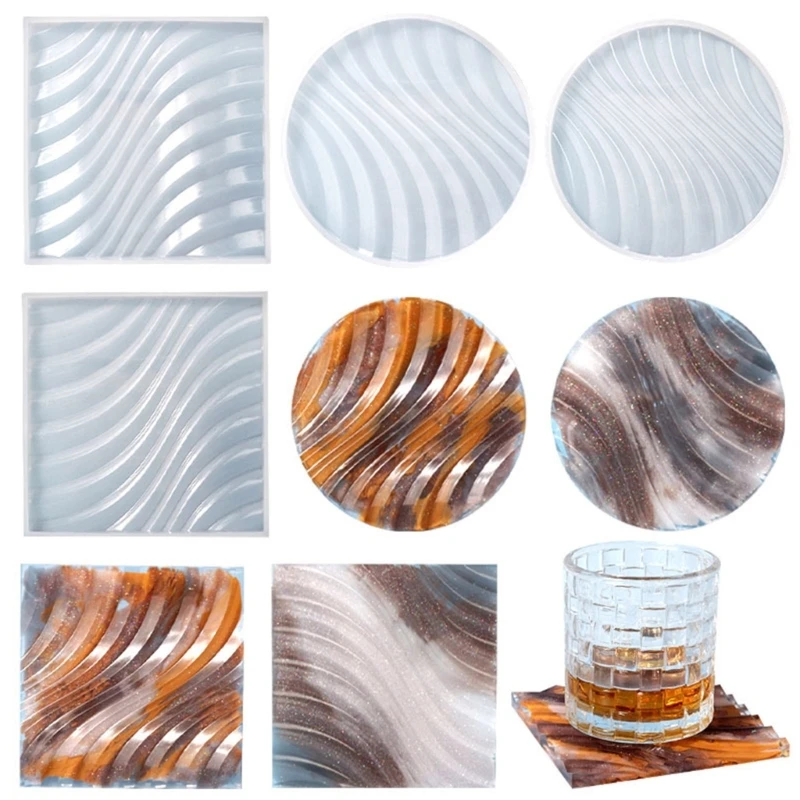 

Resin Coaster Molds,Circle Coaster Mold for Epoxy Resin,Silicone Coaster Mold