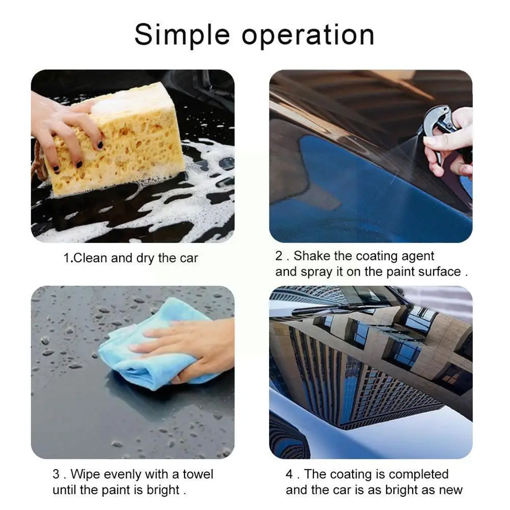 

120ml Anti-car Fluid Ceramic Coating Automotive -glass Water Repellen Hydrophobic Coating Plating Hydrophobic Crystal L T9n2