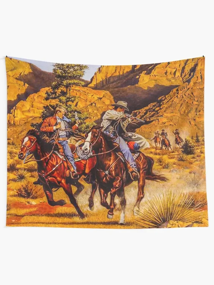 Fwc 5192 традиционный ковбойский гобелен в стиле старой дикой природы декоративный