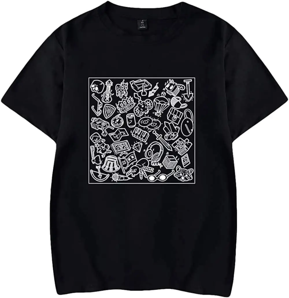 TOMMYINNIT Стильная белая и черная футболка Merch Tee косплей Мужская/Женская Команда