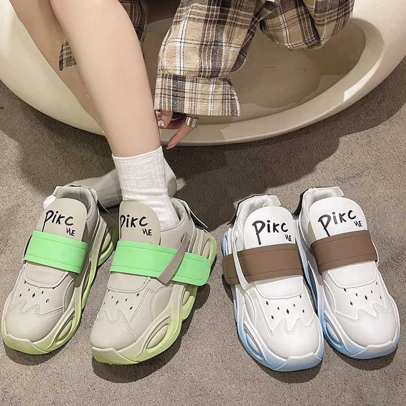 

2023 New Autumn Women's Sport Shoes Luxury Female Shoes Damping Running Comfy Platform Shoes Brand Designer Sneakers for Women