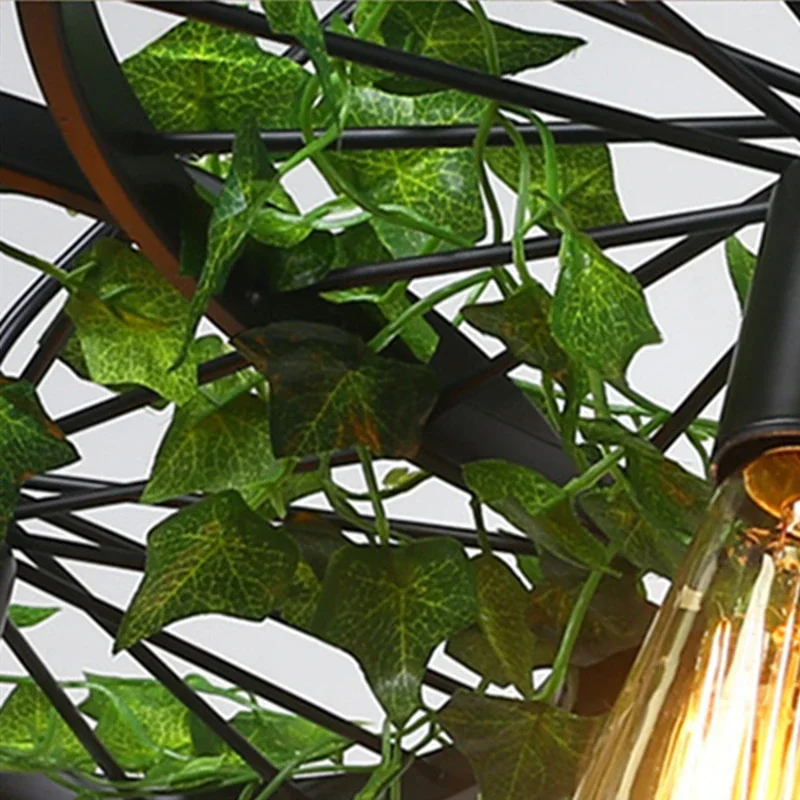 Люстра с имитацией нескольких головок для бара ресторана кафе светильники