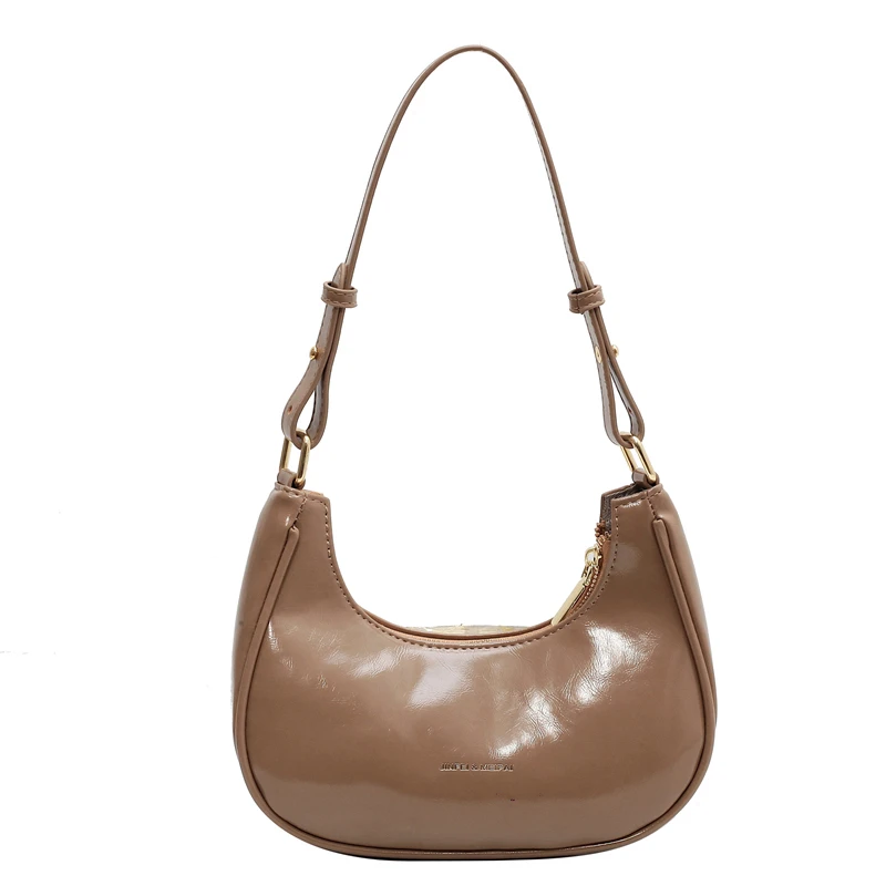 Fashionable High-quality Shoulder Bags for Women Leather Crossbody Bag Simple Solid Color Handbags Female Classic Hobos Bags Sac