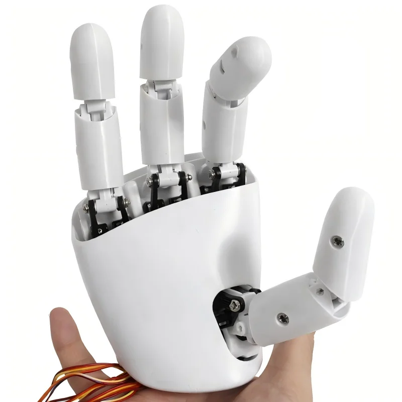Фото Собранная роботизированная рука SO-ARM101 с AmazingHand LeRobot, 8 степеней свободы, программируемый роботизированный манипулятор, набор для проектов с ИИ для общения с лицом №5