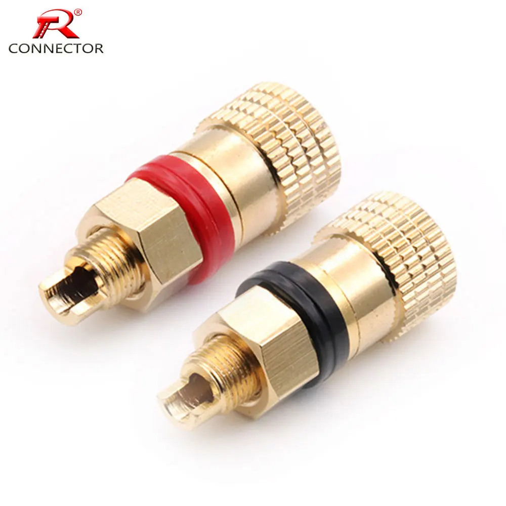 2 шт. R-разъем соединительный столб динамик клемма из чистой меди высокотоковые