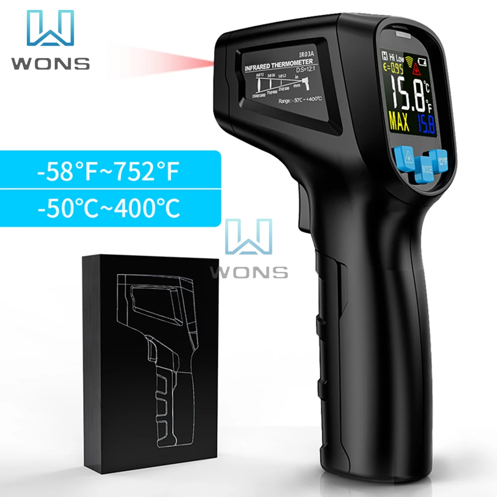 

Digital Thermometers Infrared Thermometer Non-Contact Temperature Meter Handheld IR Thermometer Laser Pyrometer Thermal Imager