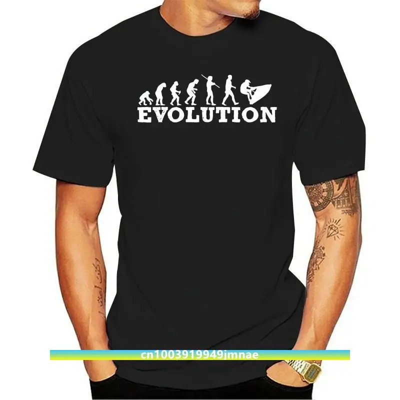 

Evolution Jet Skier T Shirt Sea Doo Boat Motor Boat Jetski T Shirt Birthday Gift Print Casual T Shirt Men Brand Loose