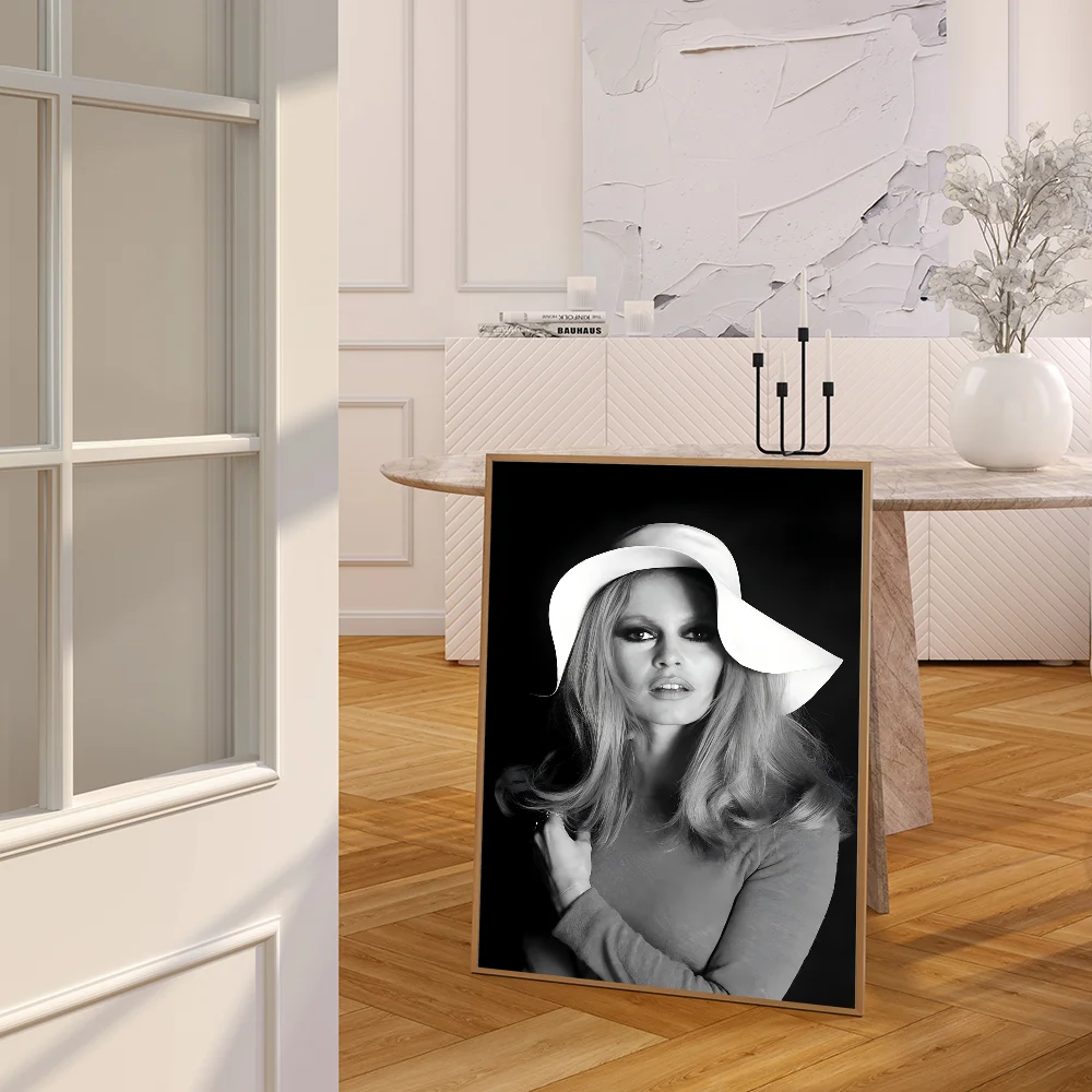 Brigitte Bardot Whitepaper Poster HD Quality Wall Art Painting Study Room Decor