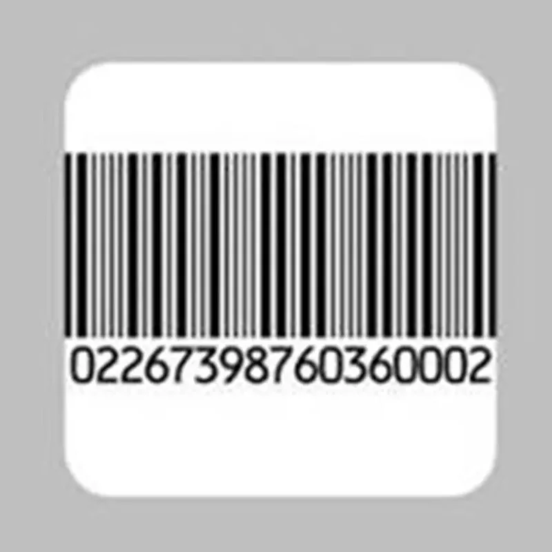 50*50mm RF Sticker Barcode Anti Theft EAS 8.2mhz Retail Security Label Clothing Security Sticker Label Magnetic Security Label enlarge