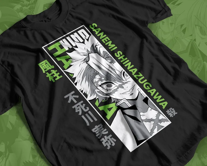 Футболка унисекс с аниме-мангой гашира санеми