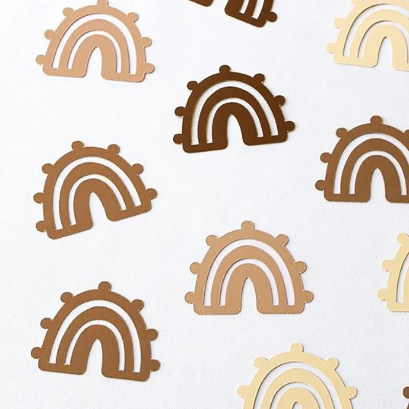 100 шт. богемные украшения в стиле бохо радужная бумага конфетти рассеянный стол