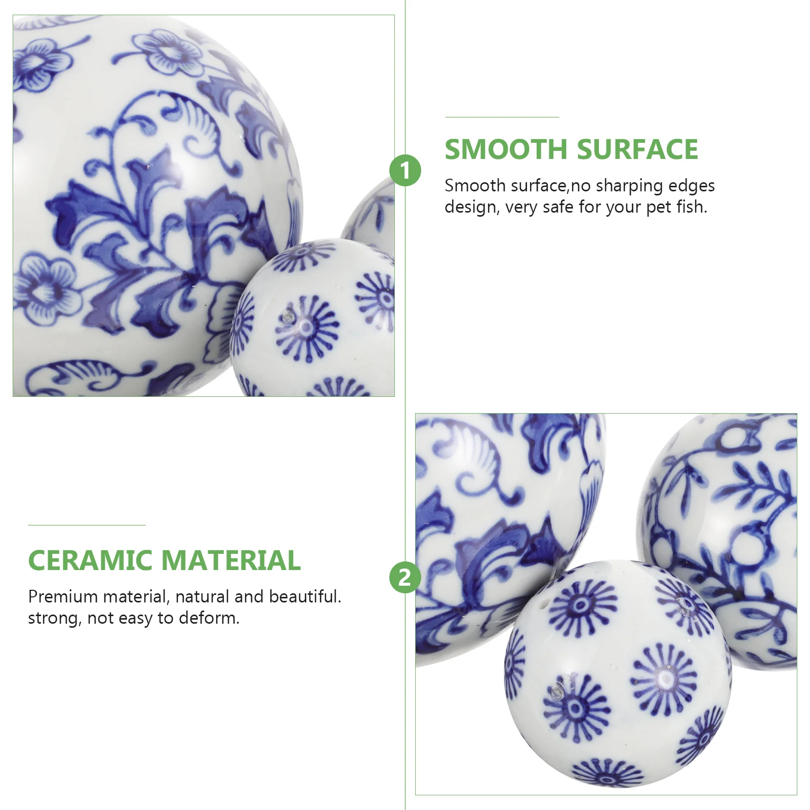 

House Decorations For Home Ceramic Floating Ball Lifelike Decoration Simulation Decorative Figurine Simulated Landscape