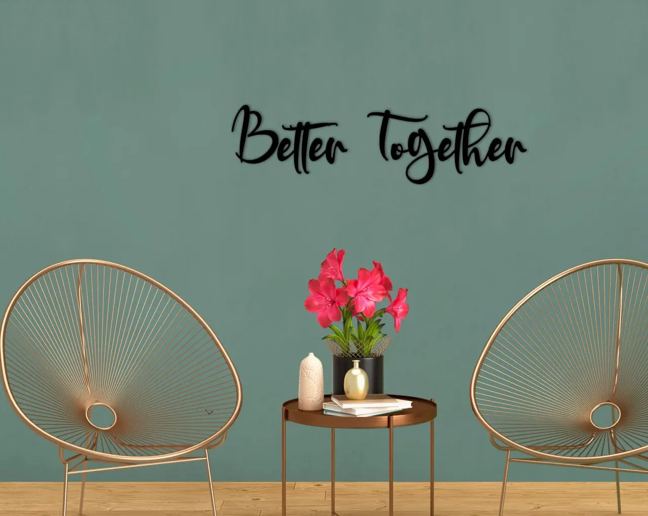 

BK Home Better Together Wall Yazısı-1 Modern Convenient Reliable Decoration Gift Quality Design Simple Cool Black Color