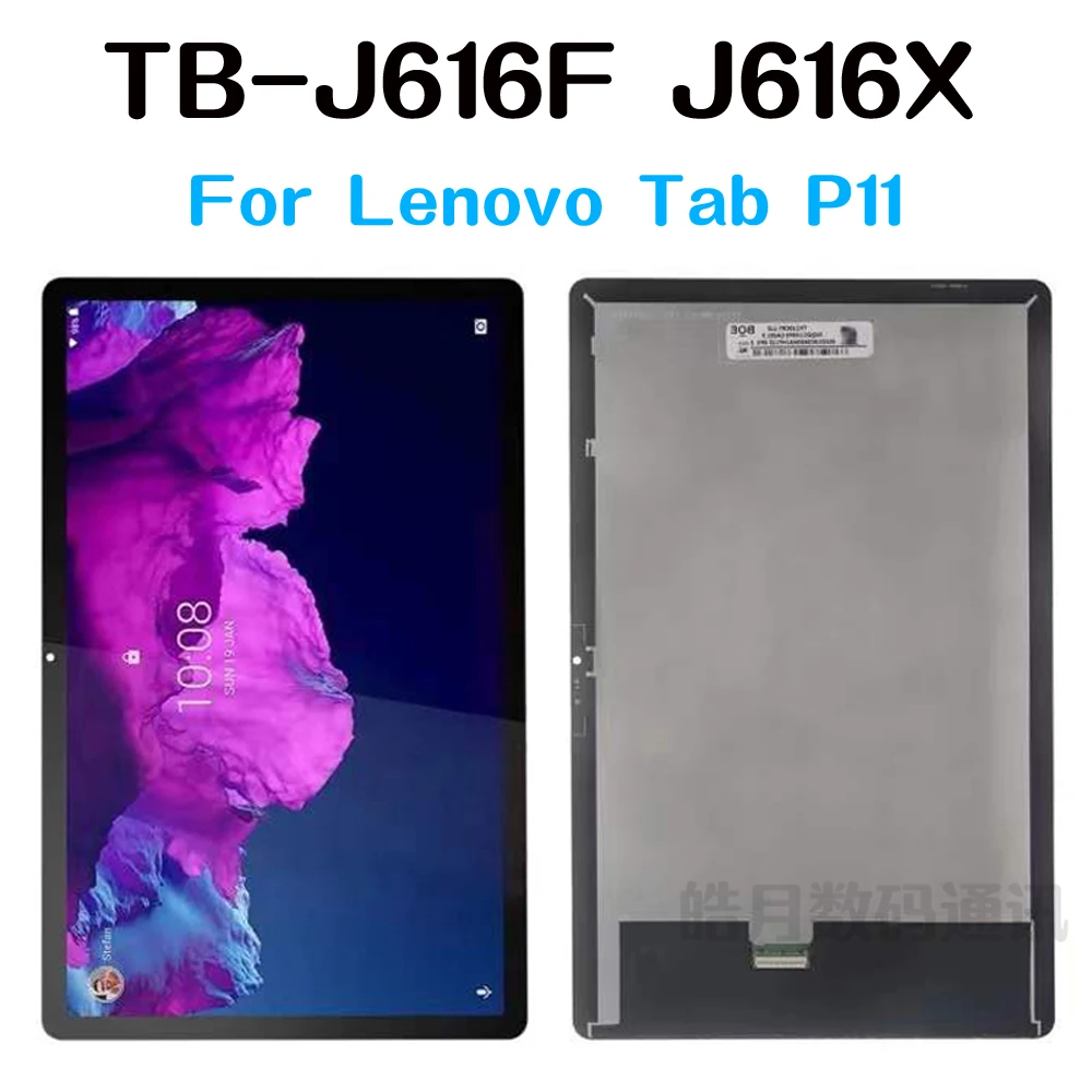 

New LCD Screen Display For Lenovo Tab P11 Plus TB-J616F TB-J616X J616 With Touch Screen Digitizer Sensor Replacement