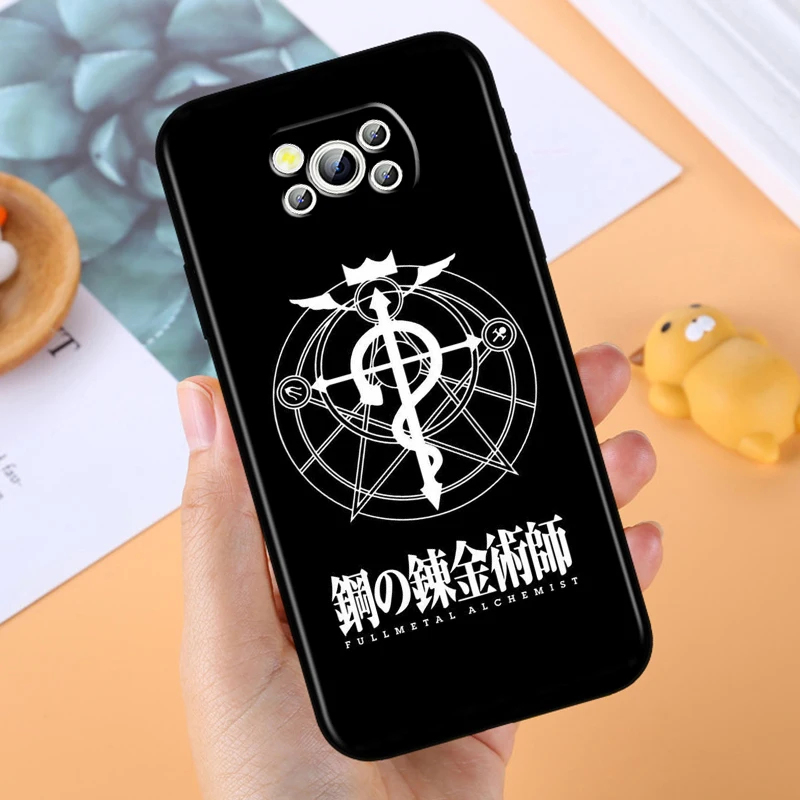 F-Fullmetal A-Alchemist Art Для Xiaomi Mi Poco F5 F4 F3 X6 X5 X4 X3 M6 M5 M5S M4 M3 C65 Pro GT коридор черный чехол для