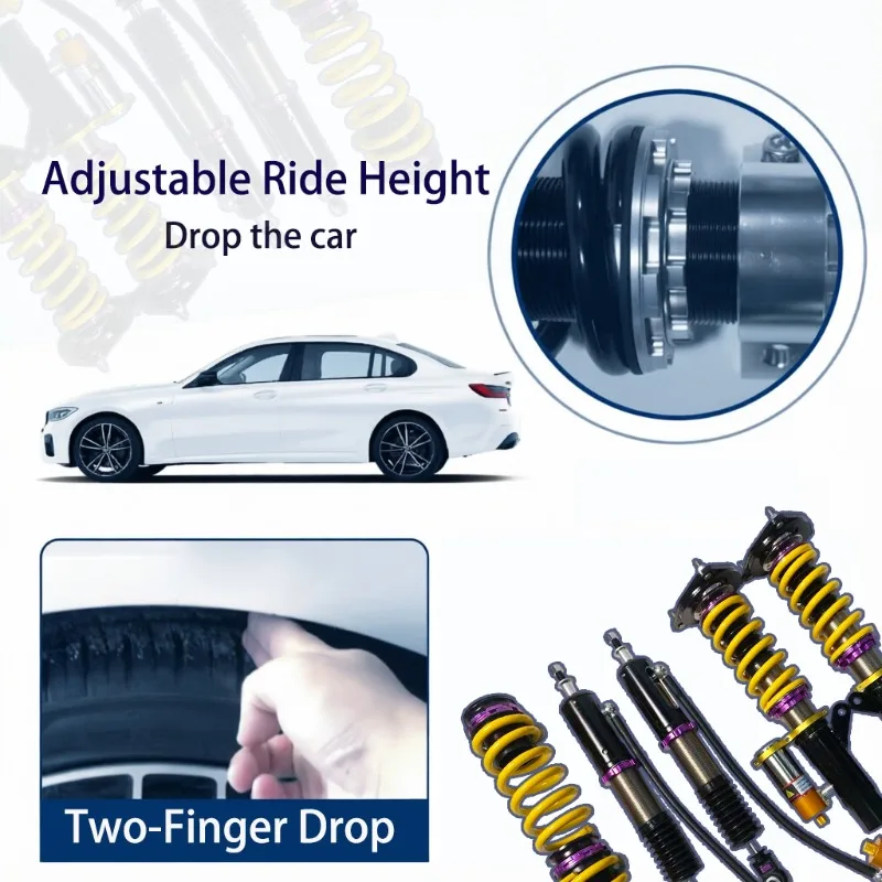 Фото Комплект койловерной подвески AWD Street Tuning, амортизаторы из высокопрочной стали, регулируемая жесткость, модифицированное шасси с регулировкой демпфирования, гарантия 12 месяцев №4