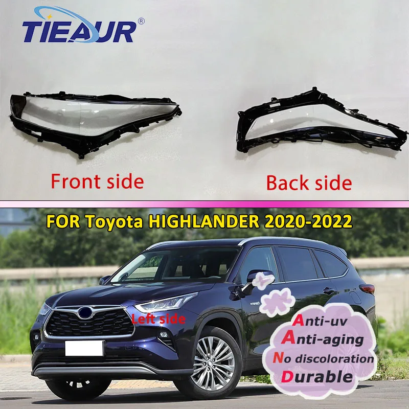 

Прозрачная крышка налобного фонаря для Toyota Highlander 2020 2021 2022, корпус налобного фонаря из оргстекла, замена оригинального абажура