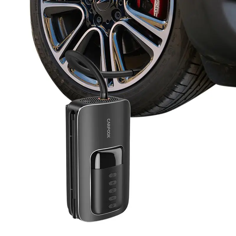 

Car Tire Inflator Easy To Use Cordless Tire Inflator With LCD Screen Mini Portable Lighting Distress Multi-Function Wireless